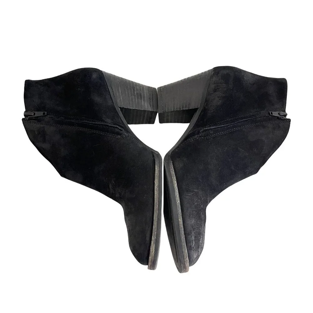 Paul Green Delgado Black Leather Ankle Boots, Size UK 5.5 (US 8)